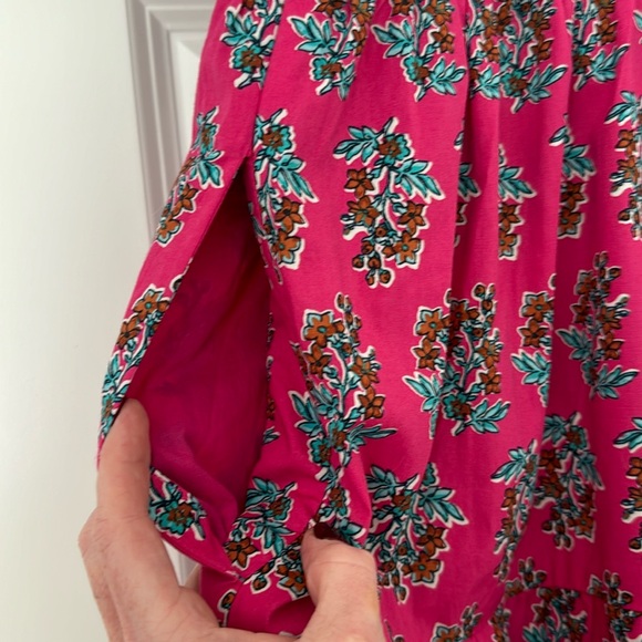 J Crew tiered midi floral smock back dress 10p 10 petite NWT - Picture 7 of 7